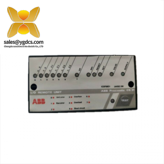abb_icsf08d1_remote_unit.png ABB ABB ICSF08D1 远程单元,工业自动化控制模块