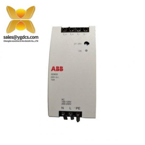 ABB SD833模块 DCS控制器，工业自动化解决方案