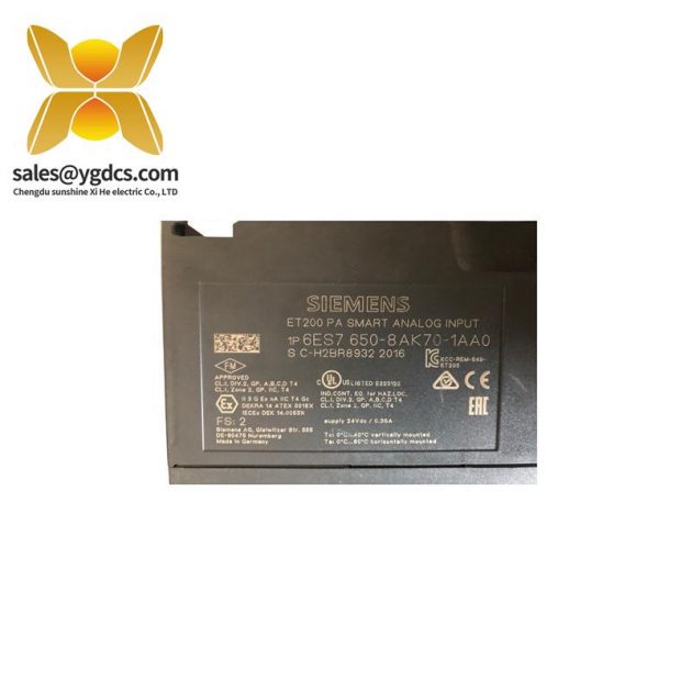西门子 6ES7650-8AK70-1AA0 模拟输入模块